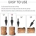Saipe 8Pcs Firewood Log Splitter Drill Bit Set Removable Wood Splitting Drill Bit, 32MM+42MM Heavy Duty Screw Cone Driver Wood Splitter for Electric Drills with Round + Square + Hex Shank