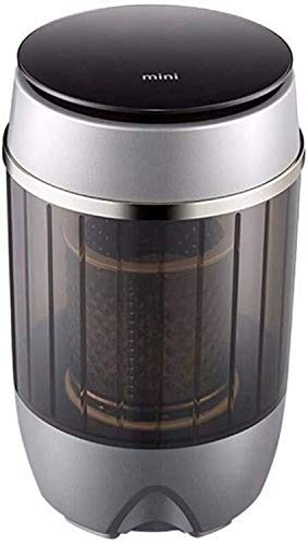 QUZHCP Tragbare Waschmaschine, Tragbare Waschmaschine Modern, Transparent Barrel Kleine Kompakte Mini Washer 4,5 Kg Tragfähigkeit Cover
