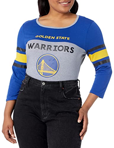 Image of Ultra Game Women's NBA Official Standard T Raglan Baseball 3 /4 Long Sleeve Tee Shirt