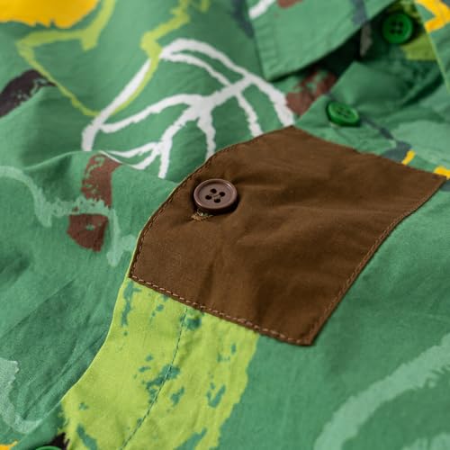 Boys Hawaiian Shirt Short Sleeve Button Children Beach Vacation Casual Shirt Tropical Summer Tops4