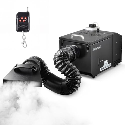 XWSTGEQ 1500W Low Lying Fog Machine - Ground Fog Effect with Wireless Remote &...