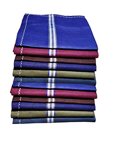 MYSHA (RISTA EK VISHWASKA) 100% Cotton Handkerchief For Men (Pack of 6)