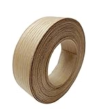 ebpsneer Real Red Oak 1-1/2 inch ×26ft Wood Veneer Edge Banding Roll,Pre-glued Iron On Wood Veneer Edging-Backed with Hot Melt Adhesive-Flexible Wood Veneer Edgebanding for Furniture Restoration