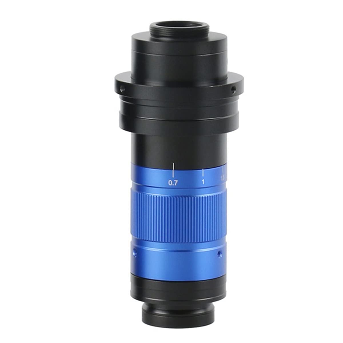 Microscope 30 0x 450x 600X Lentille C-Mount de zoom continu monoculaire numérique 0. 7x-5.6x Lentille d'agrandissement(300X)