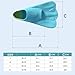kowaku Snorkel Fins, Swim Training Fins, Professional Swim Shoes, Portable Versatile Soft Silicone Diving Fins for Adults, L
