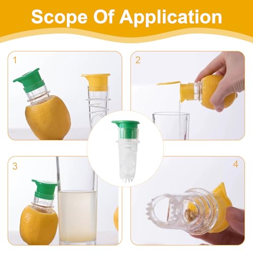 Lot de 2 Presse Agrumes Manuels, avec Bec Verseur, Bouchon à Vis, Presse Citron, Presse Orange Manuel pour Cuisine, Bar, Restaurant – Image 5