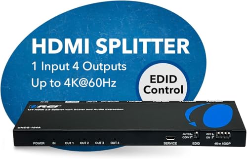 Splitter HDMI 2.0 OREI pour résoudre les conflits de résolution d'affichage 4K - 4
