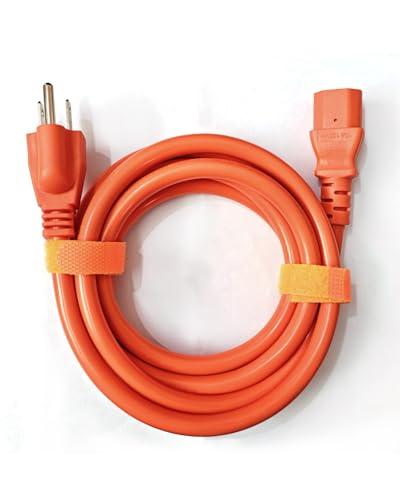 Naubluvo Heavy-Duty Power Station Charging Cable, 125V 15A AC Power Cord for Jackery Explorer 2000/1500/1000 Pro, for Ecoflow Delta/River Series, for Bluetti EB3A, for Anker 757/767, 2M (6.6FT)