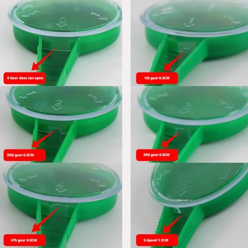 Mini esparcidor de semillas manual ajustable miniatura 7