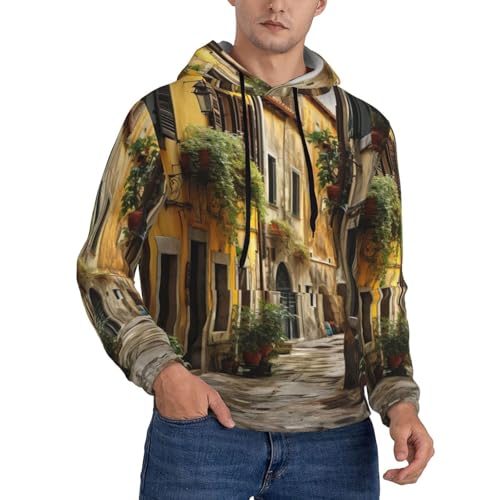 Sweat à capuche noir XL homme sweat imprimé polyvalent toutes saisons