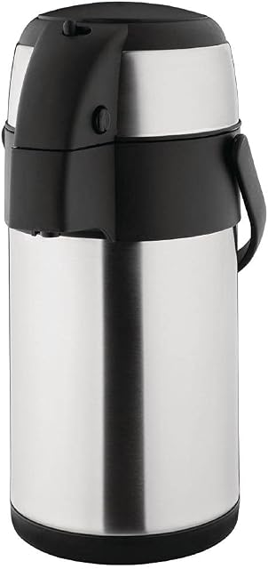 Olympia Pump Action Airpot 25L 330X151mm Stainless Steel Teapot Infuser