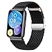 Produktbild Krudary Nylon Elastic Armband für Huawei Watch Fit 2 Active/Classic/Elegant, Verstellbares Atmungsaktives Weiches Stretch Uhrenarmband für Huawei Watch Fit 2