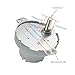 CHANCS Gear Electric Motor 6V 5RPM D-Shaft POM Plastic Gear Gearbox