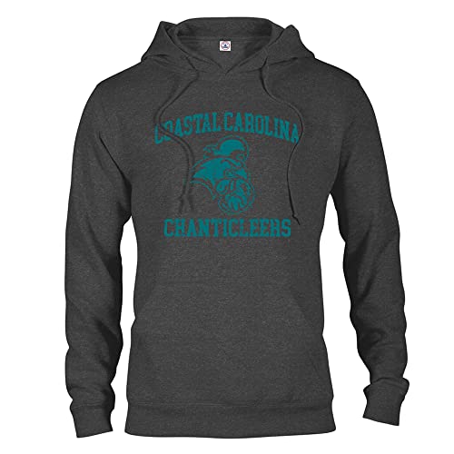 Sport Your Gear Coastal Carolina Chanticleers Retro Distressed Vintage Lightweight Adult Pullover Hoodie Large