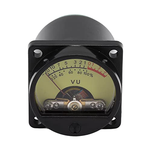 Audio Vu Panel Meter Professional High Sensitivity Easy Install Sturdy Abs Material Clockwise Deflection Music Enthusiasts