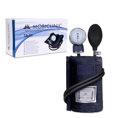Mobiclinic®, Blutdruckmessgerät manuell, Blutdruckmessung, Europäische marke, Blutdruckmessgeräte für oberarm, Genauigkeit, Gummipumpe, Leicht, Einfach zu bedienen, Blau Mobiclinic®, Blutdruckmessgerät manuell, Blutdruckmessung, Europäische marke, Blutdruckmessgeräte für oberarm, Genauigkeit, Gummipumpe, Leicht, Einfach zu bedienen, Blau