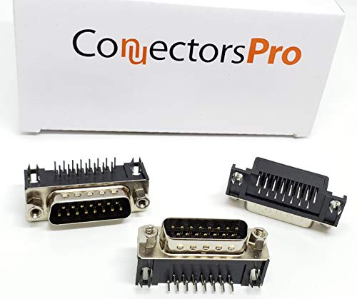 Conector DB15 macho ángulo recto 10 unidades miniatura 4