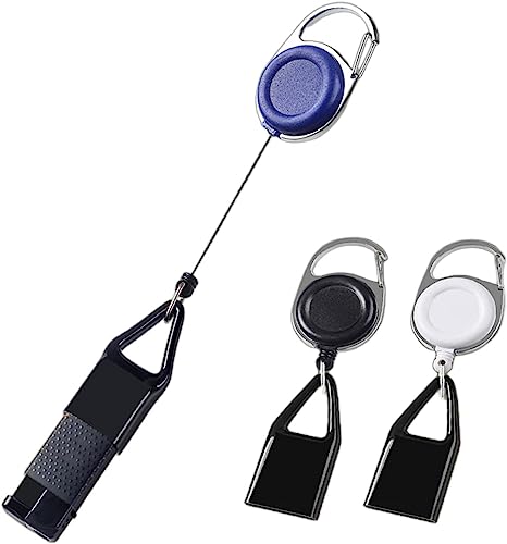 2 Stück Schwarz Premium Feuerzeugleine Einziehbarer Feuerzeughalter Kerzenzubehör