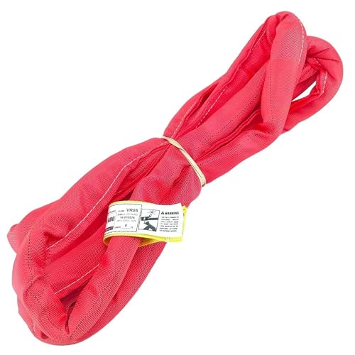 Chenango Supply VR5 8ft Red Endless Round Polyester Rigging Sling