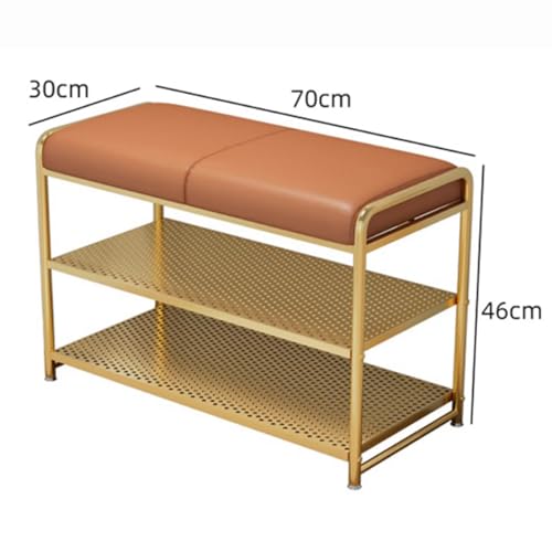 Meuble à chaussures d'entrée avec coussin de siège intégré