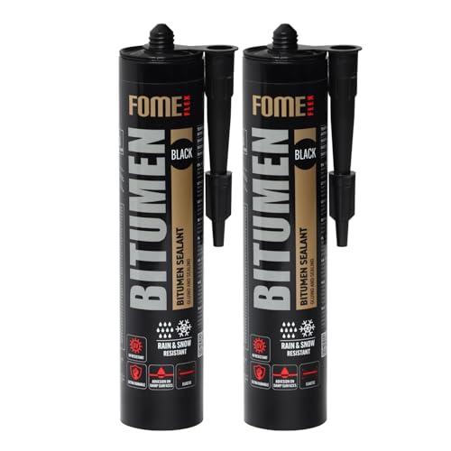 FOME FLEX Mastic Bitumineux – Étanchéité pour Toitures, Gouttières, Joints – Résistant de -50°C à +90°C – Adhère au Bitume, Béton, Brique,...