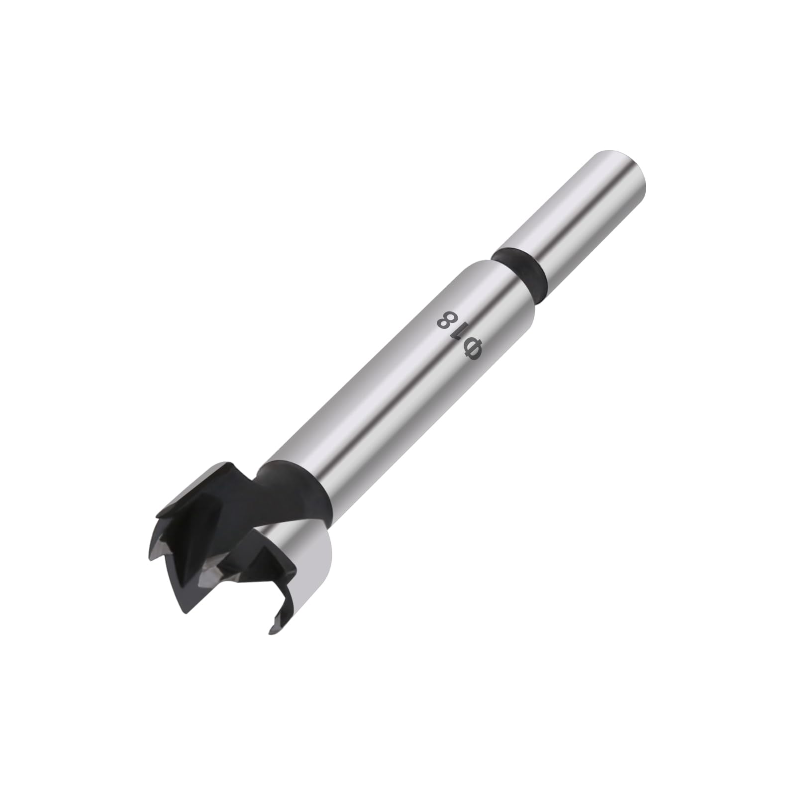 Vearter 18mm Forstner Drill Bit, High Carbon Steel Multi-Tooth Woodworking Tools with Round Shank, Hinge Boring Hole Cutter for Solid Wood, MDF, Plastic, Particleboard, Plywood