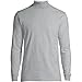 Lands' End Mens Long Sleeve Super-T Mockneck Gray Heather Tall XX-Large