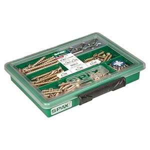 SPAX YELLOX Schrauben-Set 199 Teile 6 Größen