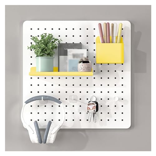 Genérico Estante de Pared para Herramientas con Tablero Perforado para Garaje, Almacenamiento de Brocas, Soportes para Juegos de Llaves, Paneles Perforados, Paneles y Unidades Perforadas, Paneles de
