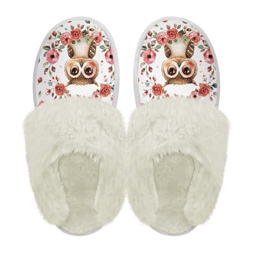 Women's Slip on Comfy House Slippers Memory Foam Slippers Indoor Warm Plush Bedroom House Shoes2