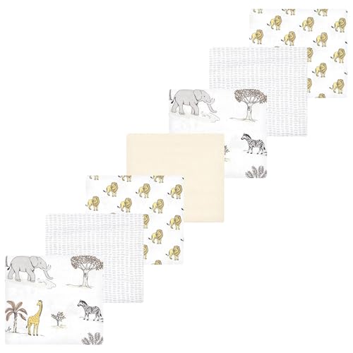 Image of Luvable Friends Little Treasure Flannel Receiving Blankets 7pk