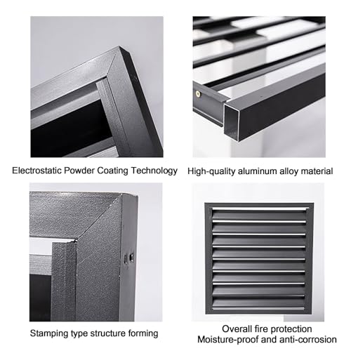 Cubierta de aluminio para aire acondicionado exterior: pantalla decorativa elegante 5