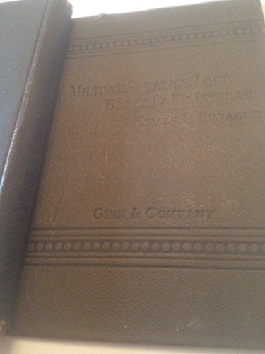 Milton's Paradise Lost Books 1&II and Lycidas B00QNZINC8 Book Cover