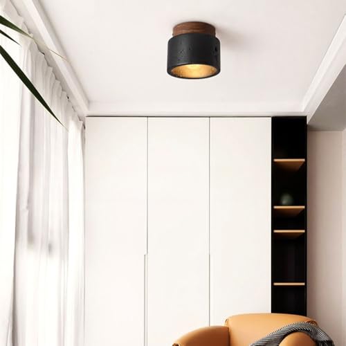 Plafón H3TF5J ideal para pasillos y pequeños comercios con madera natural 6