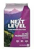 Next Level Super Premium Dog Food – HI-PRO Professional™ – Dry Kibble for Dogs at All Life Stages of All Breeds – 26% Protein with Gluten Free Grains, for High Energy, Active Dogs & Puppies