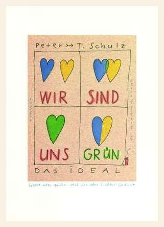 Germanposters Peter-T Schulz - Póster con marco de madera de arce blanco barnizado