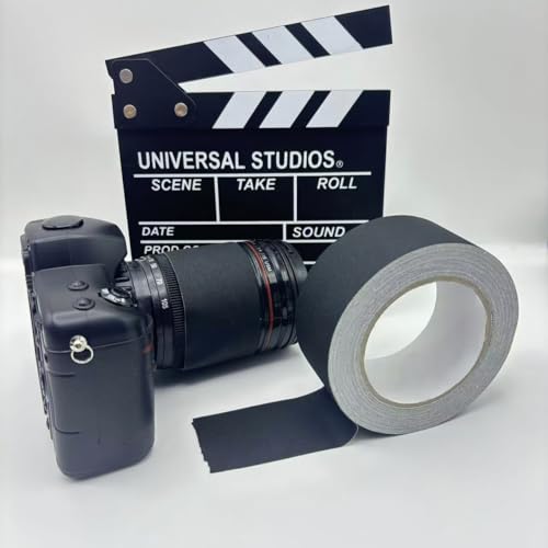 Weltroice Fita Gaffers Preta, 4 Pacotes, Fita Adesiva Resistente, Fita Adesiva Profissional Fosca An