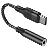 Hemobllo USB C Aux Adapter Klinke Kopfhöreradapter Kompatibel mit Type c Smartphones Schwarzes Audiointerface Kabel für Klaren Sound und Telefonzubehör Nutzung