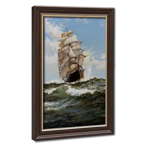 Toile tendue Sailing Ships The Oberon Montague Dawson décoration murale marine