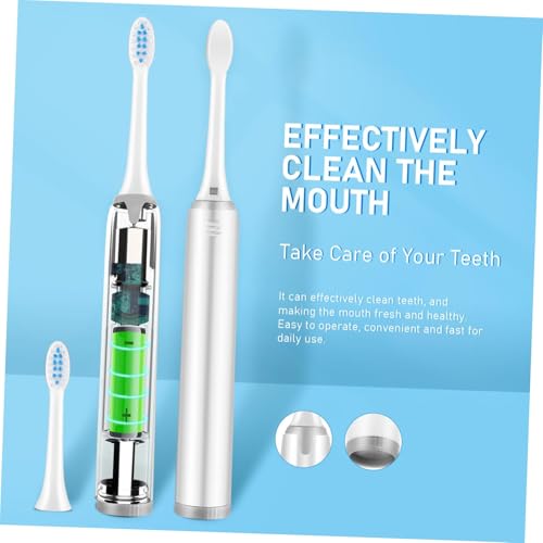 FOMIYES Elektrische Zahnbürste Für Erwachsene Haushaltszahnbürste Mit Reinigungsgerät Bürstenköpfe Inklusive Ergonomischer Griff Für Einfachen Griff – Bild 4