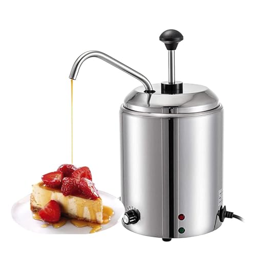 HEAXIY Dispensador de Calentador de Chocolate, Máquina Profesional de Templado de Queso Comercial, Calentador de Salsa Eléctrico de 30-110 ℃ para Caramelo de Queso con Chocolate Caliente