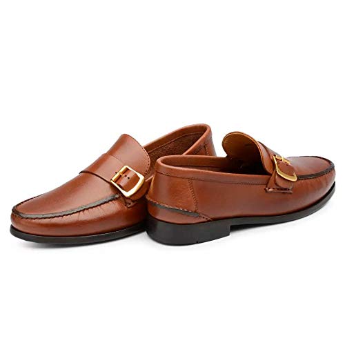 Sapato Social Couro Jacometti Lf02 Masculino Palmilha Macia Leve Havana 39