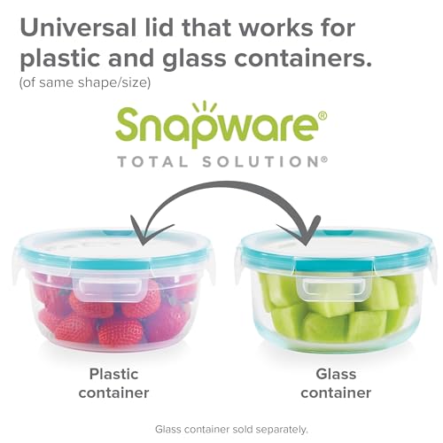 Snapware Total Solutions (12 Pack, 1, 2 & 4 Cup) Glass Food Storage Containers Set, Airtight & Leakproof Locking BPA-Free Lids, Freezer Dishwasher Microwave Safe - Thumbnail 5