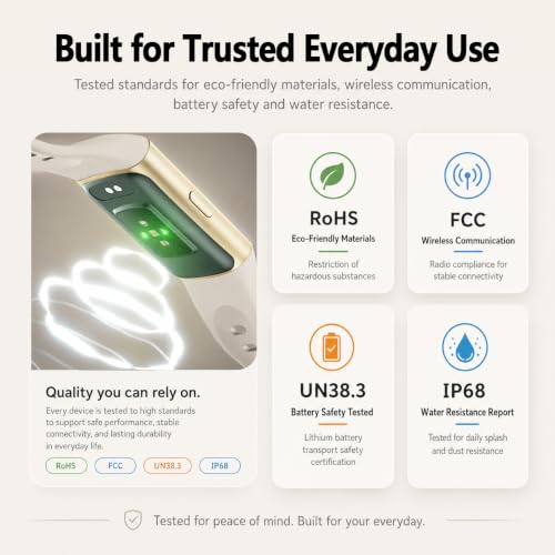 Image of FITVII Slim Fitness Tracker for Women Men, Fitness Watch for Android iOS