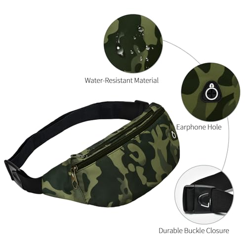 Image of Fanny Packs for Men and Women, Water-Repellent Sports Waist Pack Bag for Travel Hiking Running Hands-free