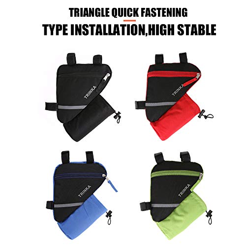 Andoer Bolsa para bicicleta Bolsa com estrutura frontal para bicicleta Bolsa para tubo de ciclismo B