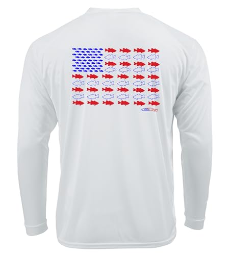 Lobo Lures American flag performance shirt
