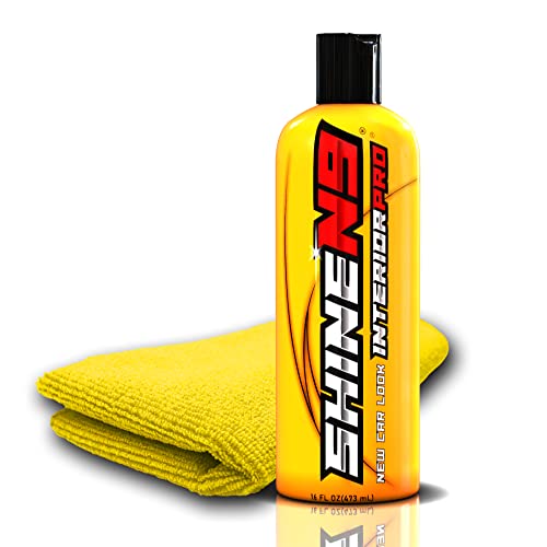 Shinen9 New Car Look Interior Pro – Professional Interior Auto Detailer And Protectant For Leather, Vinyl, Rubber, Plastic And More – Conditions And Restores – Includes 300 Gsm Microfiber Applicator #TOP28