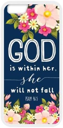 Hot selling - PSALM 46;5 God is Within Her,She Will not Fall - Bible Verse iPhone 6 4.7 (Laser Technology) Case