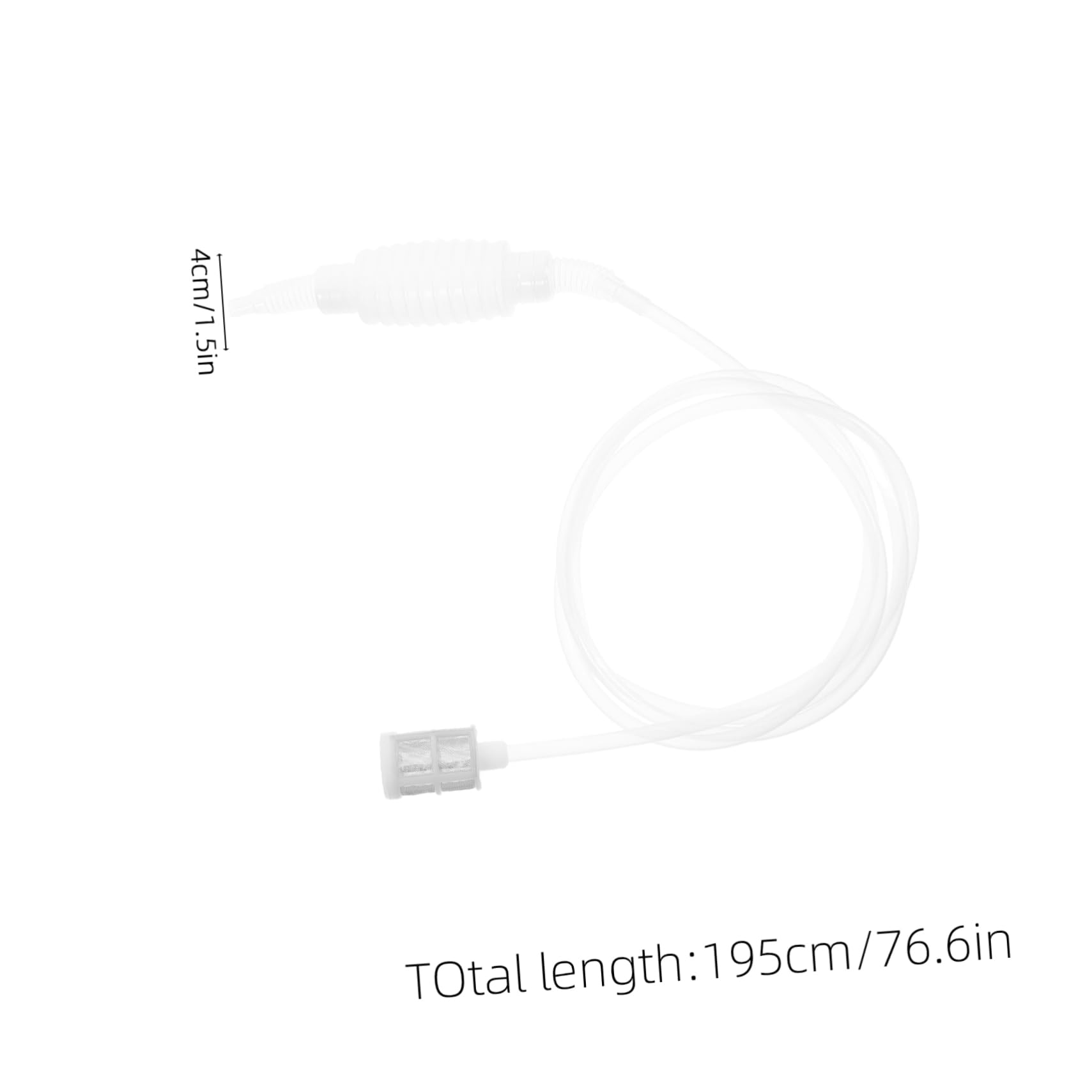 Cabilock Manual Wine Transfer Tool Food Grade Siphon Hose Pump for Efficient Liquid Transfer and Brewing Transparent Design with Filter for Homemade Wine Equipment